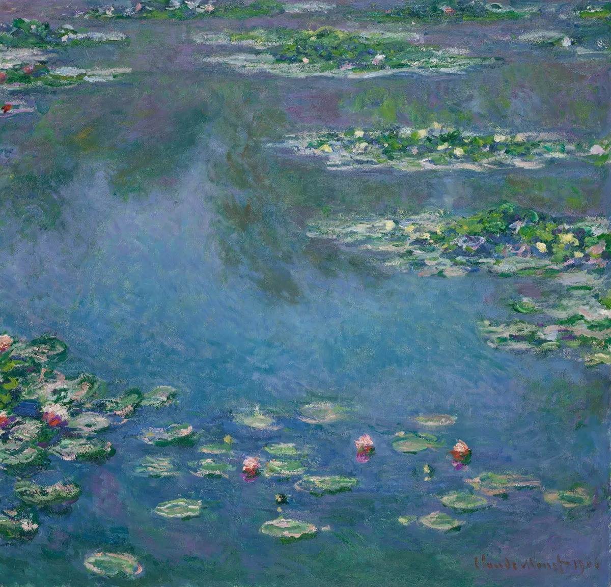 Water Lilies, an oil painting by Claude Monet, 1906.